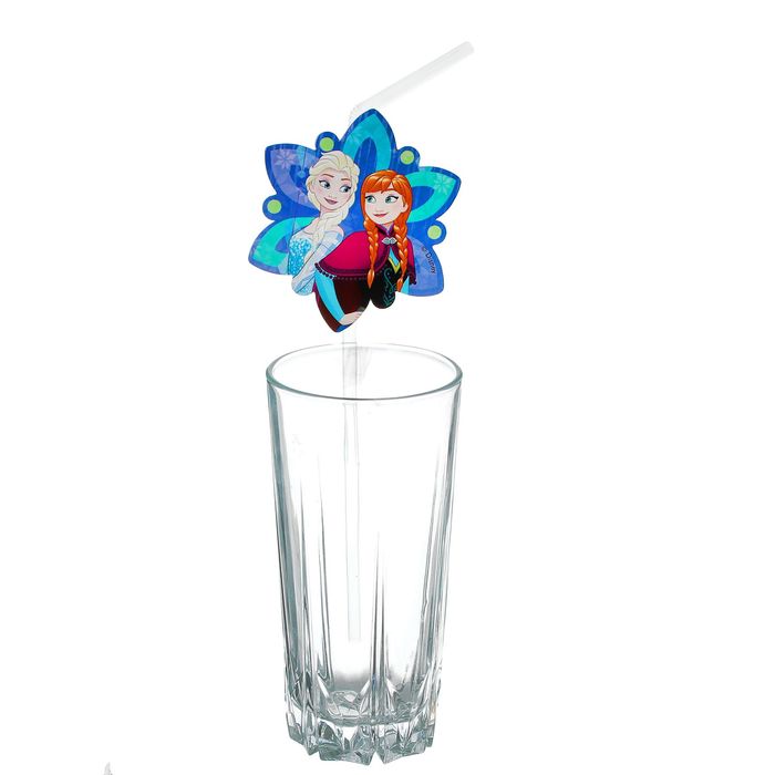 Трубочки "Холодное сердце. Торжество: снежки" (набор 6 шт) / Frozen Snowflakes