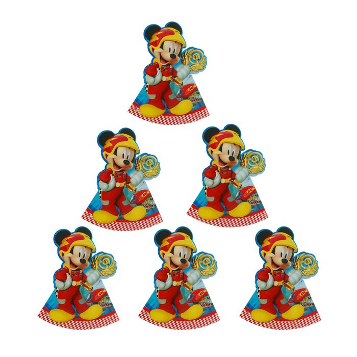 Колпаки "Микки Маус Гонщик" (набор 6 шт) / Mickey Roadster