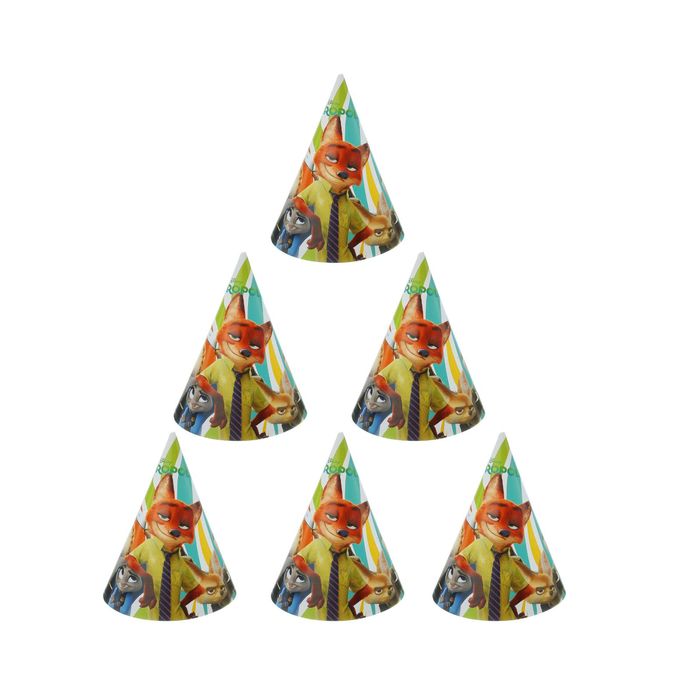 Колпаки "Зверополис" (набор 6 шт) / Zootropolis