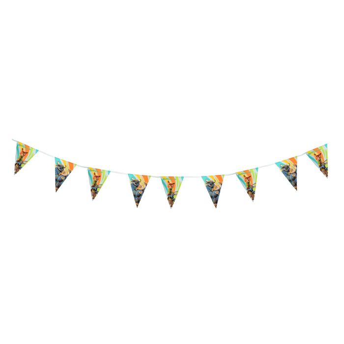 Гирлянда-вымпелы 2,3 м "Зверополис" / Zootropolis