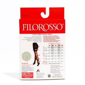 

Колготки компрессионные Filorosso Anticellulitic, 240/70 den,1 класс, цвет чёрный, размер 4