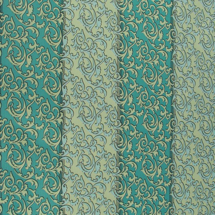 Обои бумажные, дуплекс 6604 «Классический», бирюзовый, 0.53 x 10 м