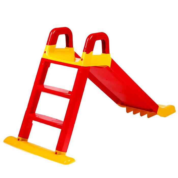 Детская горка, цвет красно-жёлтый