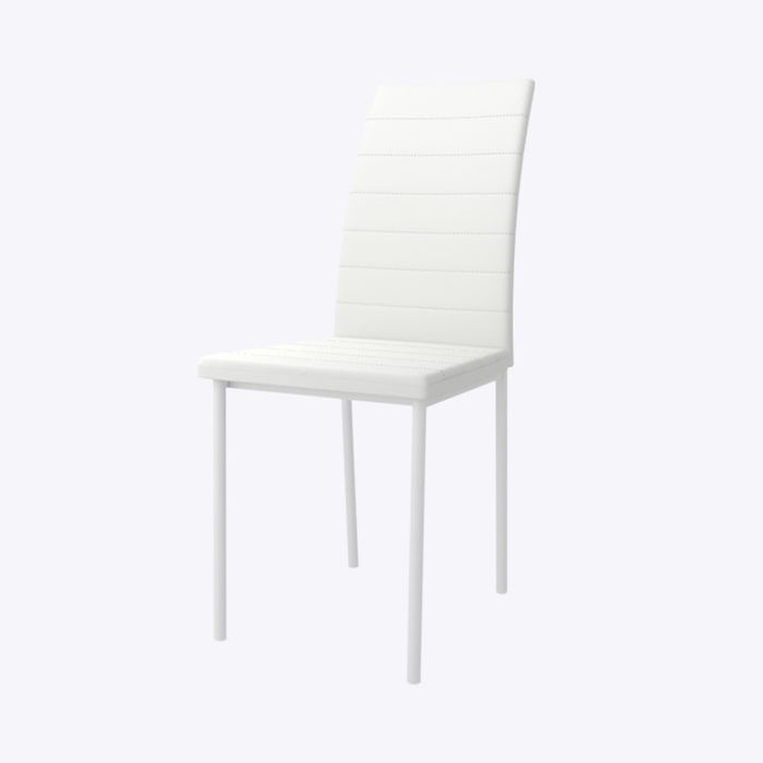 Стул "Винс", 41 х 40 х 95 см, цвет белый/белый, экокожа