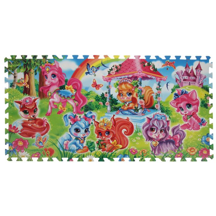 Коврик-пазл "Любимые питомцы", 8 сегментов