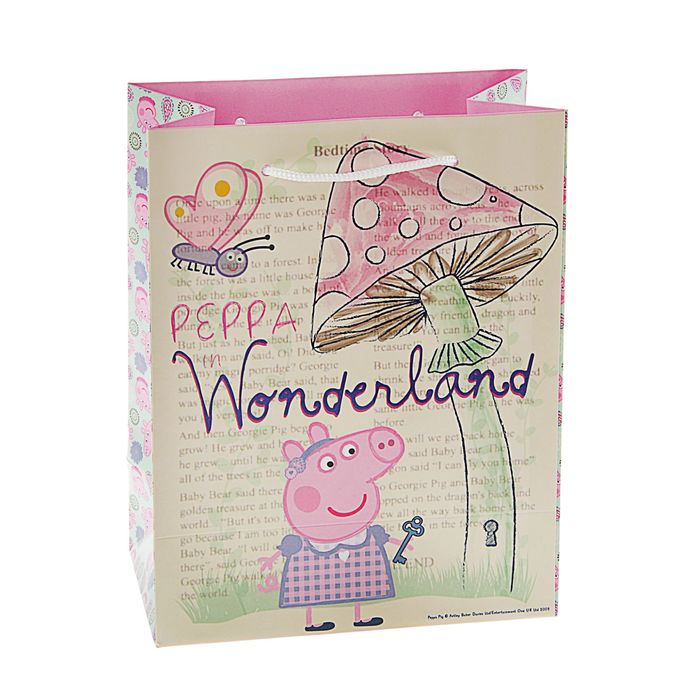 Пакет подарочный «Страна чудес Пеппы», 23 х 18 х 10 см