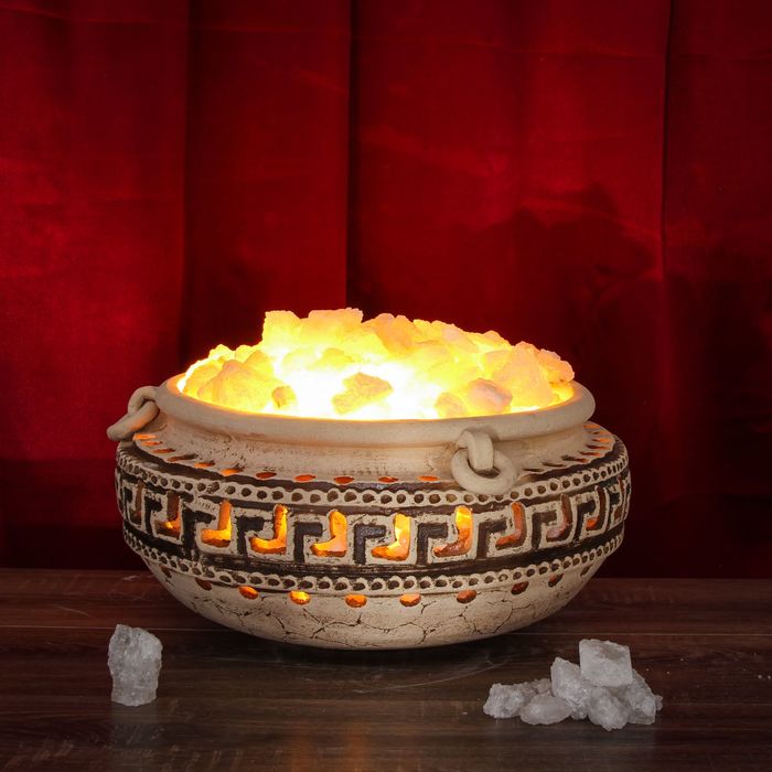 Светильник соляной электрический "Эковазон греческий" 35 кг, керамика