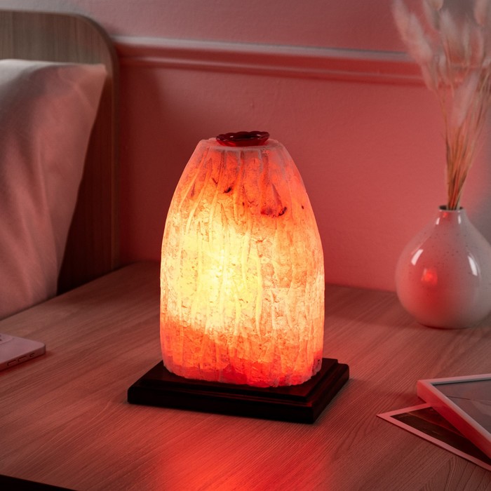 Светильник соляной электрический "Гора Вулкан" 3,8 кг, цельный кристалл