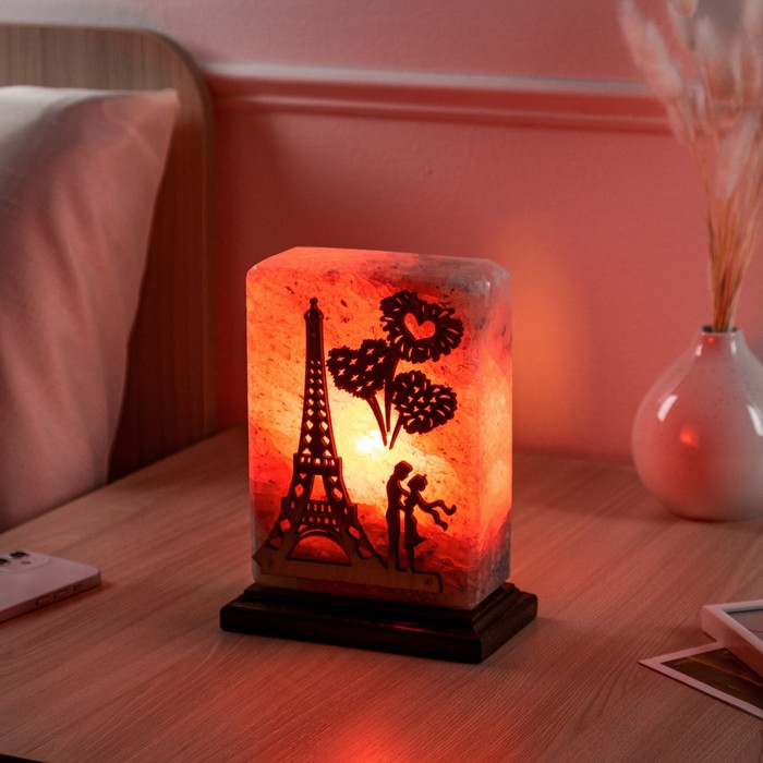 фото Соляная лампа "панно париж", 20 см, 3 кг ваше здоровье