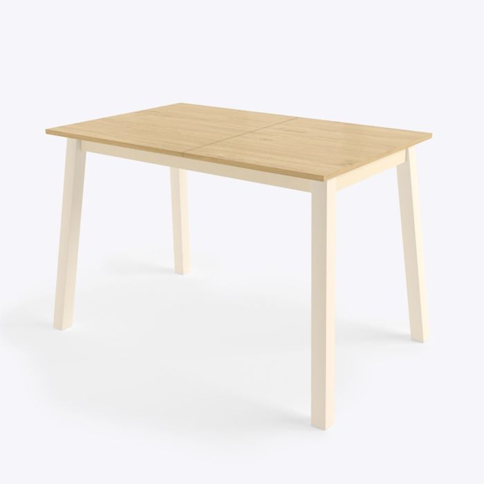 Стол Тирк раздвижной 110(140)х70, Дуб/Кремовый