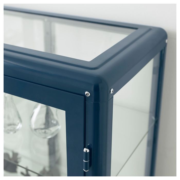 Шкаф-витрина, цвет синий ФАБРИКОР