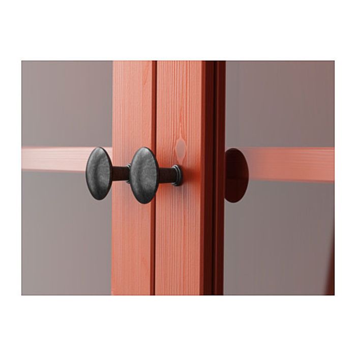 Шкаф с глухой/стеклянной дверцей, цвет красно-коричневый ХЕМНЭС