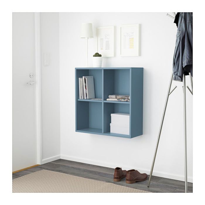 Шкаф с 4 отделениями ЭКЕТ, 70х25х70 см, голубой