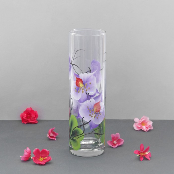 Ваза "Орхидея", цилиндр, 1 л, микс