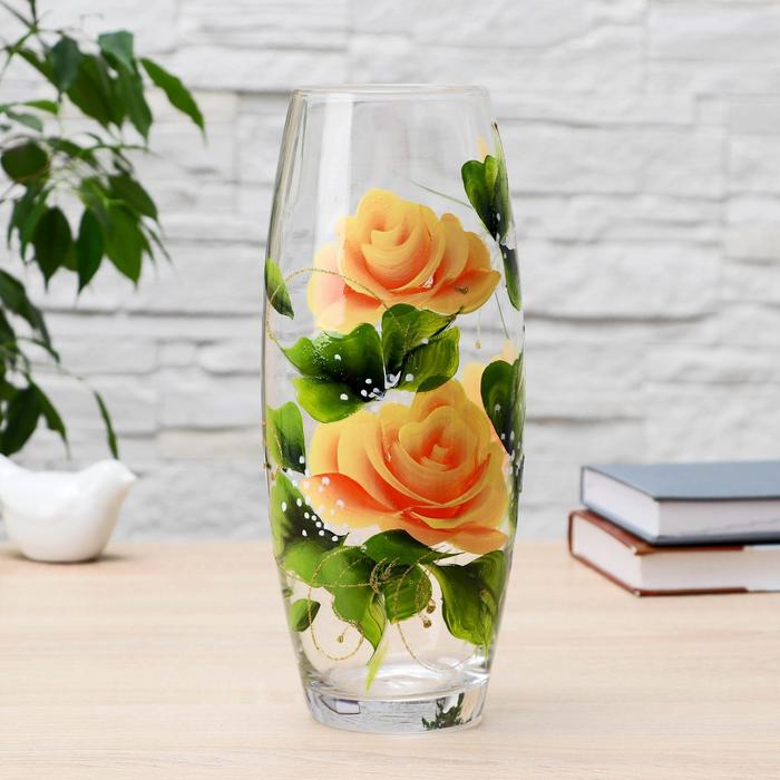 Ваза "Розы", овальная