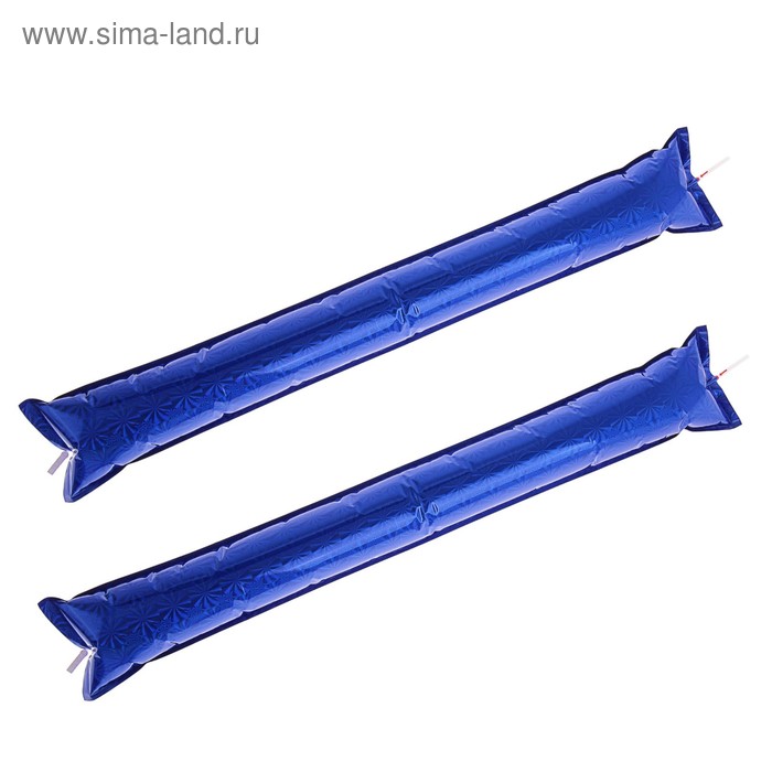 Палка «Болельщик», с палочкой для надувания, набор 2 шт., цвет синий