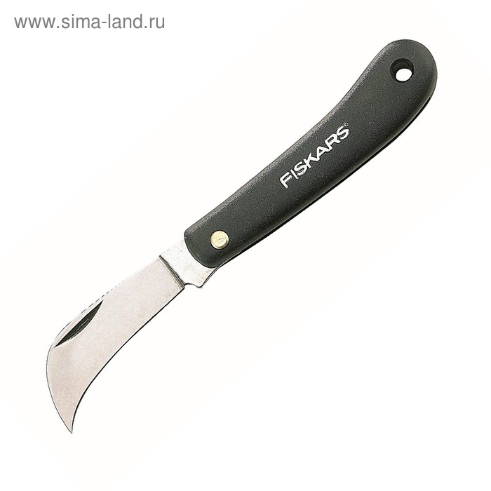 фото Нож садовый, 17 см, прививочный, с пластиковой ручкой fiskars