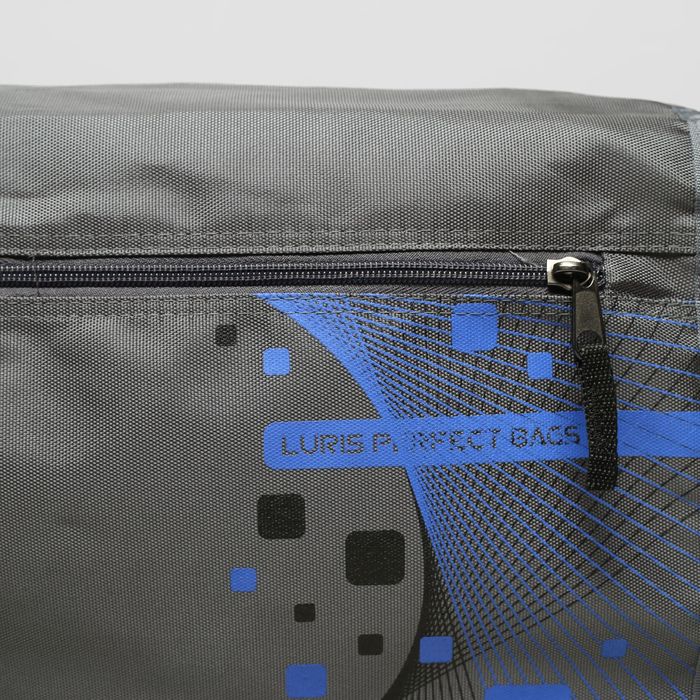 Сумка молод 839 Тинейджер 35*15*30, 1 отдел на молнии, 2 н/кармана, серый/синий