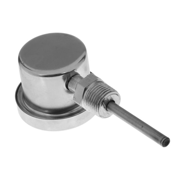 Термометр биметаллический радиальный, диапазон температур 0-120 градусов, стальной корпус, класс точности 1,5