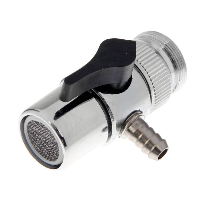 Дивертор 8 мм с металлическим переходником "елочка"