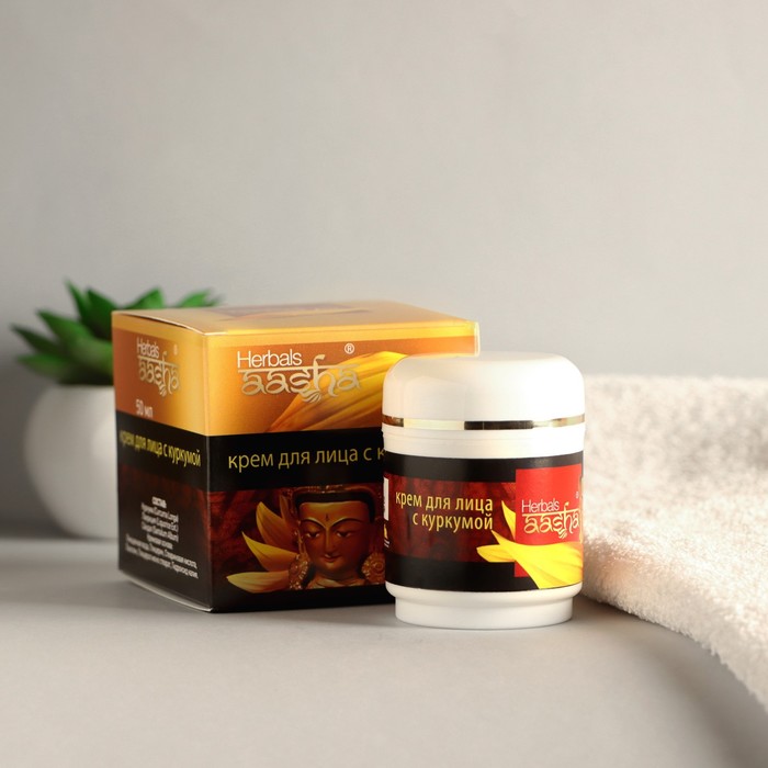 

Крем для лица Aasha Herbals с куркумой, 50 г