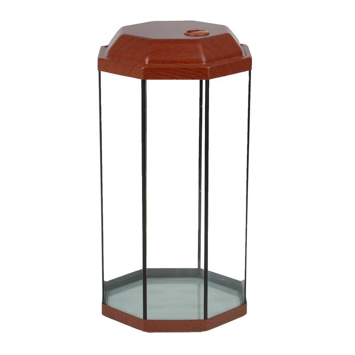 Аквариум с крышкой восьмигранный 100 л вишня УЦЕНКА (царапина)