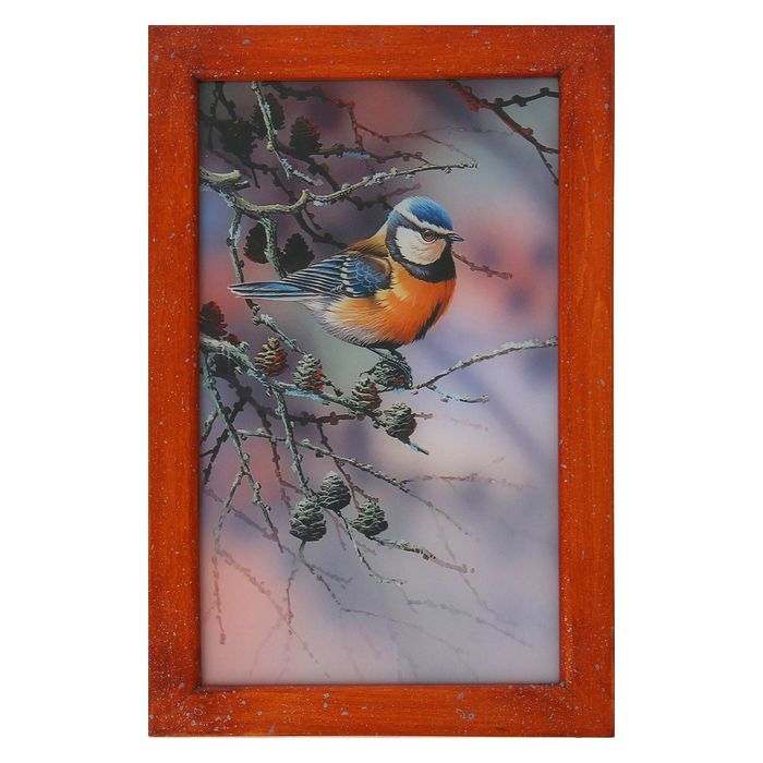 Ключница дерево "Синичка" 29х19х6 см