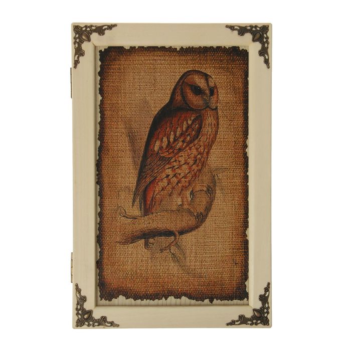 Ключница дерево "Сова" 29х19х6 см