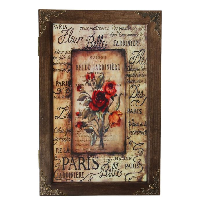 Ключница дерево "Розы" 29х19х6 см