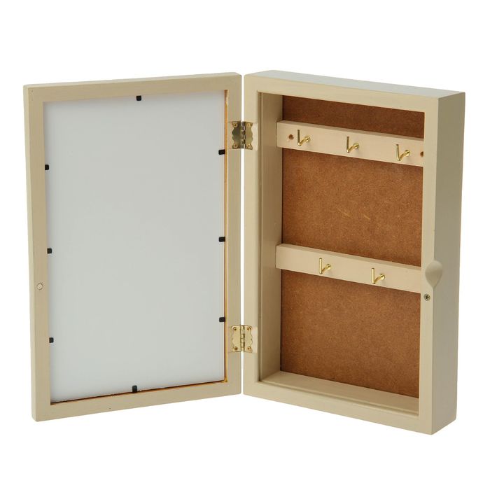 Ключница дерево "Розовый пион" 29х19х6 см