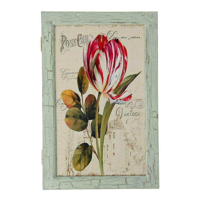 Ключница дерево "Мраморный тюльпан" 29х19х6 см