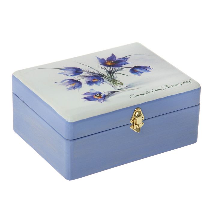 Шкатулка дерево "Сон-трава" 17х13х6,5 см