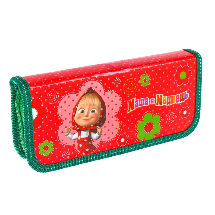 Пенал 1 секция 90*190 ламинированный картон, "Маша и Медведь" Друзья 31957