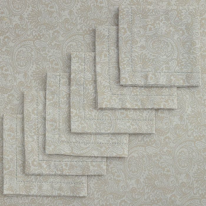 Столовый набор "Этель" Огурцы (вид2) (скатерть 135х220 см, салфетки 40х40 см - 8 шт.), хл. с ВМГО