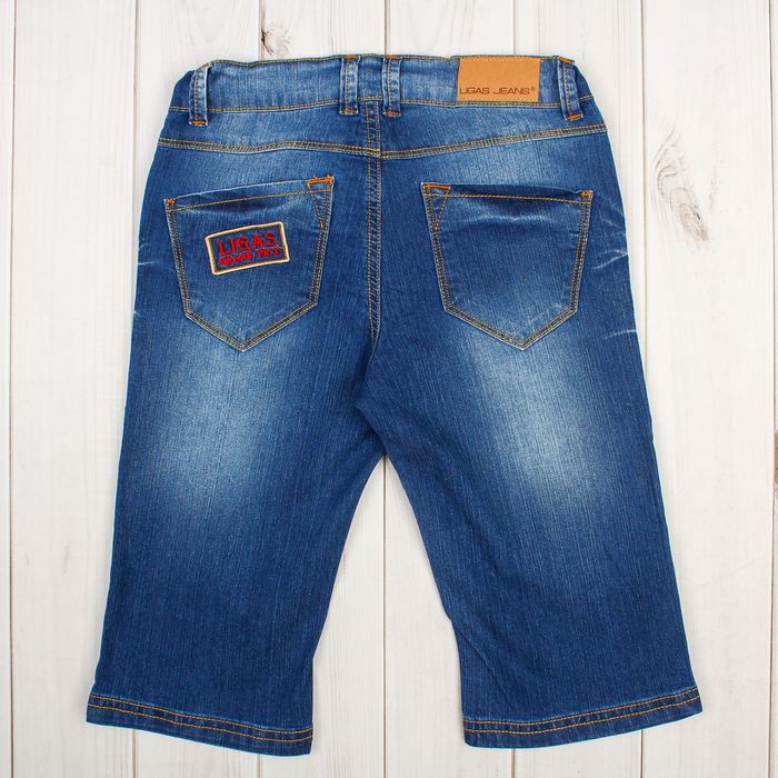 Бриджи для мальчика, рост 122 см, цвет синий 3308