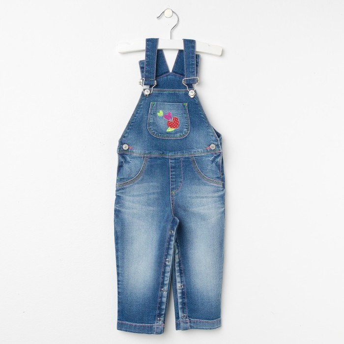 Комбинезон для девочки, рост 80 см, цвет синий 2521_М
