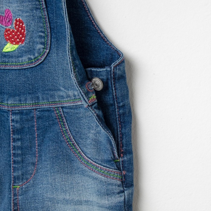 Комбинезон для девочки, рост 80 см, цвет синий 2521_М