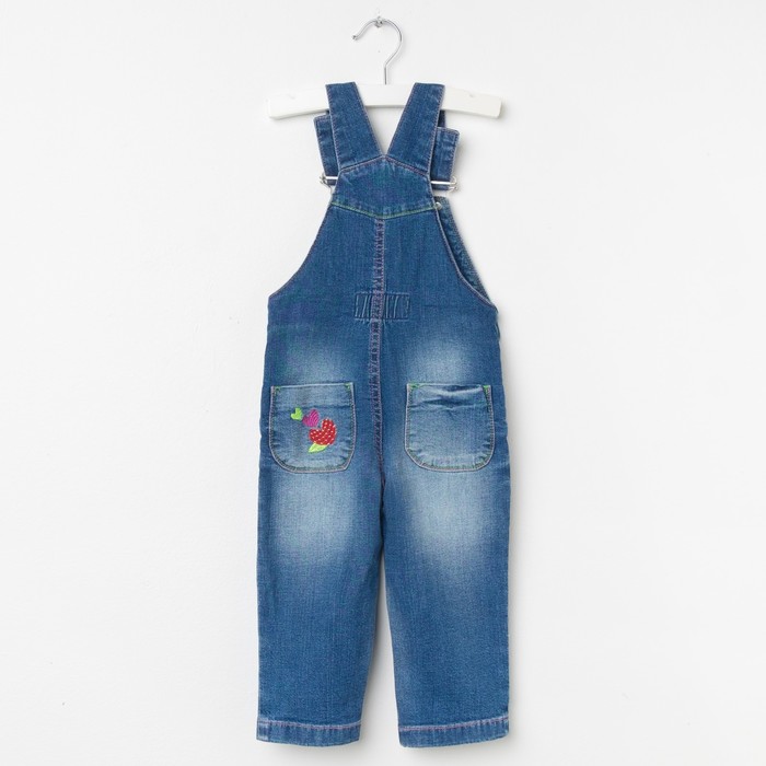 Комбинезон для девочки, рост 80 см, цвет синий 2521_М