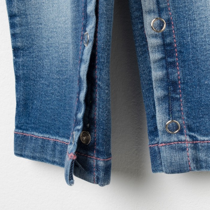 Комбинезон для девочки, рост 80 см, цвет синий 2521_М