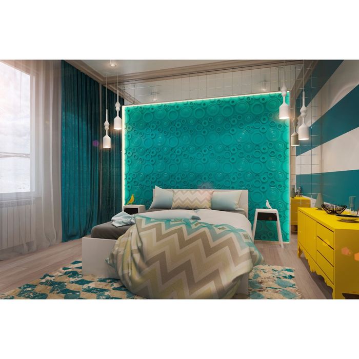 Гипсовая 3D панель Circles 500х500 мм