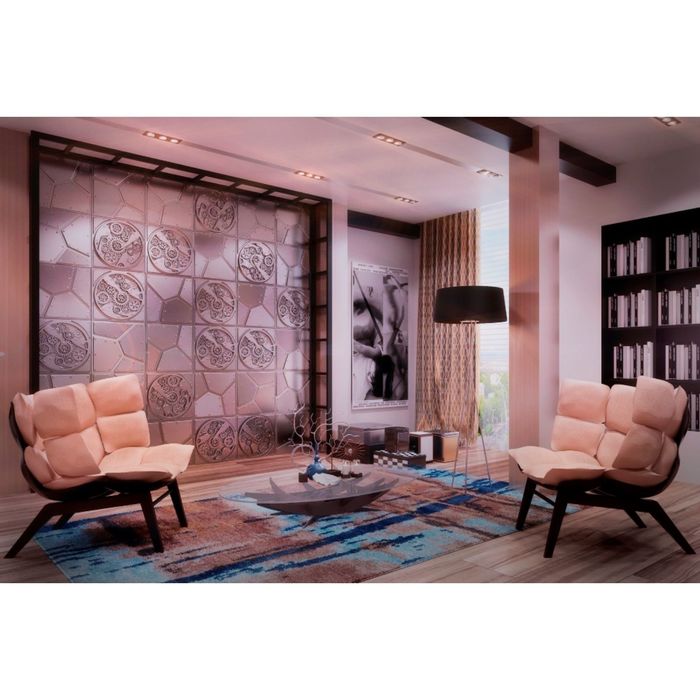 Гипсовая 3D панель Submarine 500х500 мм