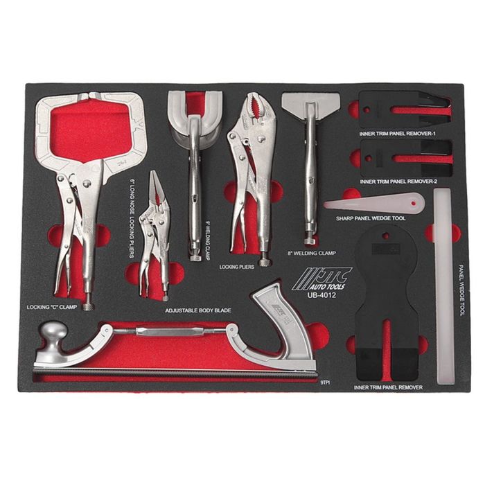 Набор инструмента универсальный JTC, в ложементе, 12 предметов