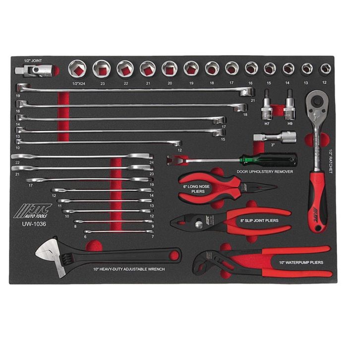 Набор инструмента универсальный JTC, в ложементе, 36 предметов