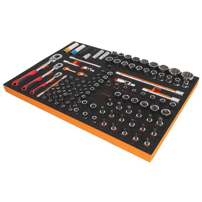 Набор инструмента универсальный JTC, комплектация Mercedes Benz, в ложементе, 116 предметов 242869