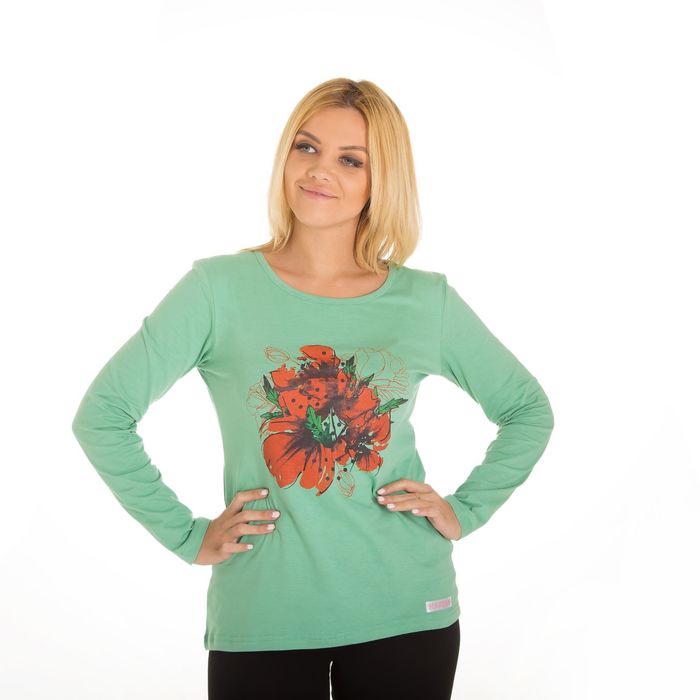 Джемпер женский KAFTAN "Маки", размер XS(42), хлопок 100%