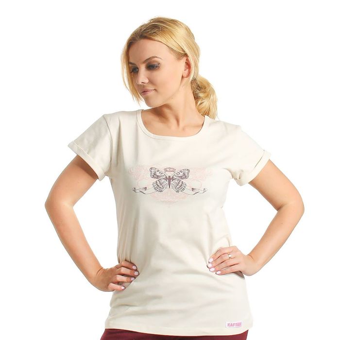 Футболка женская KAFTAN "Королевская", размер XS(42), 100% хлопок