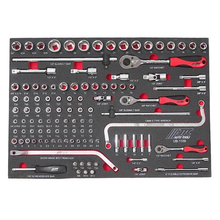 Набор инструмента универсальный JTC, в ложементе, 109 предметов