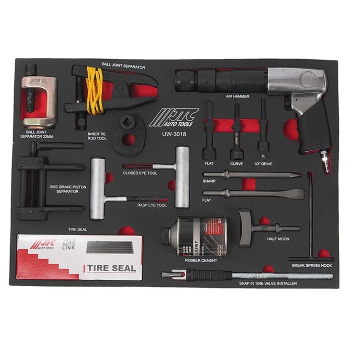 Набор инструмента универсальный JTC, в ложементе, 18 предметов