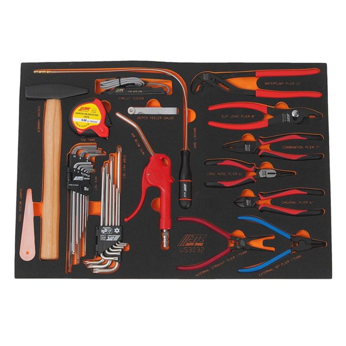 Набор инструмента универсальный JTC, в ложементе, 32 предмета