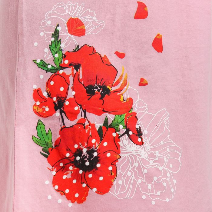 Сорочка женская KAFTAN "Маки", размер M(46), хлопок 100%